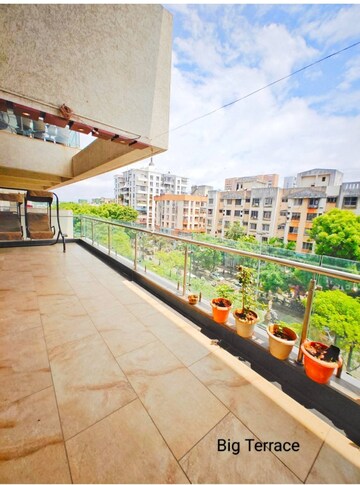 Terrace in 4 BHK Apartment at Bora Solitaire, Bibwewadi – for Sale