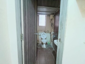 Bathroom in 1 BHK Apartment at Aakruti Aangan, Ghodbunder Road – for Rent