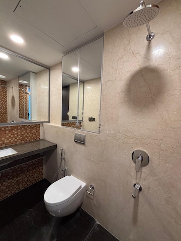 Bathroom in 2 BHK Apartment at Adriana Verona, Mahim – for Rent