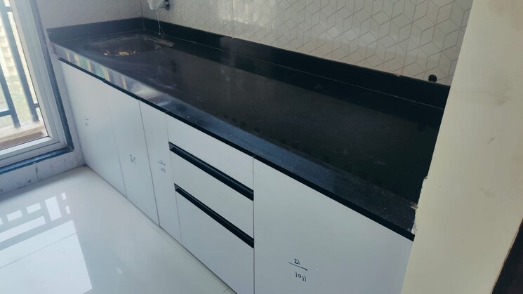 Kitchen, rosa-gardenia 1 Bedroom 450 Sq.Ft. Apartment In Ghodbunder Road Thane 8858750