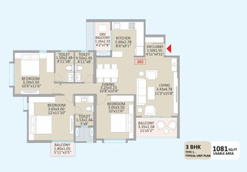 3 BHK Apartment For Sale in Little Earth Apartments, Mamurdi