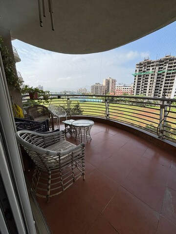 Balcony in 3 BHK Apartment at Nyati Windchimes, Mohammadwadi – for Rent