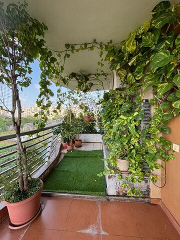 Balcony in 3 BHK Apartment at Nyati Windchimes, Mohammadwadi – for Rent