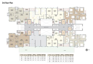 Floor Plan in 2 BHK Apartment at Little Earth Apartments, Mamurdi – for Sale