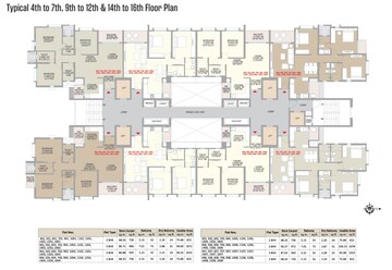 Floor Plan in 2 BHK Apartment at Little Earth Apartments, Mamurdi – for Sale