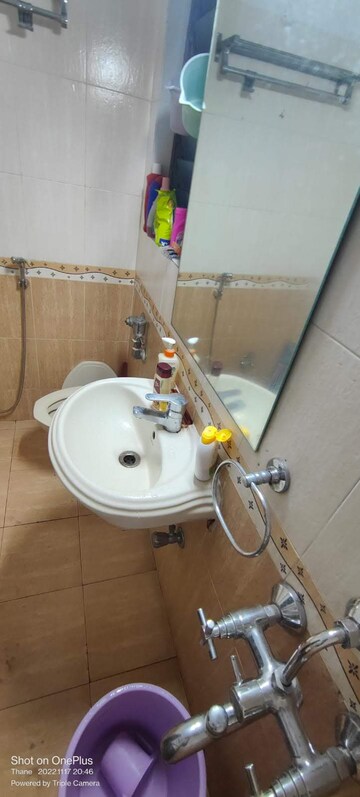 Bathroom in 2 BHK Apartment at Neelkanth Greens, Manpada – for Rent