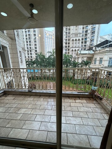 Balcony in 3 BHK Apartment at Rodas Enclave Evergreen, Patlipada – for Rent