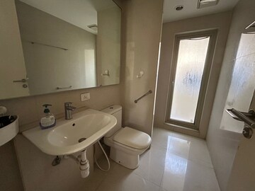 Bathroom in 4 BHK Apartment at Rodas Enclave Evergreen, Patlipada – for Rent