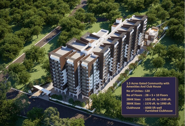 Exterior View, advaitas-vibha 3 Bedroom 1690 Sq.Ft. Apartment In Osman Nagar Hyderabad 8859303