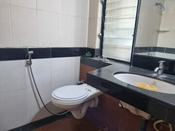 Bathroom in 3 BHK Apartment at Shikhar Kunj Malad, Malad East – for Rent