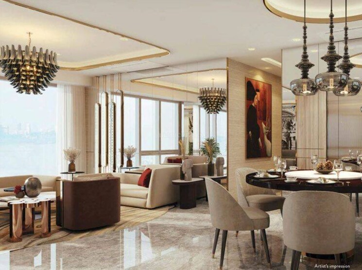 Living Room, lodha-the-park 2 Bedroom 944 Sq.Ft. Apartment In Worli Mumbai 8859372