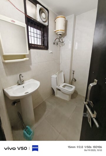 Bathroom in 1 BHK Builder Floor at Chattarpur – for Rent