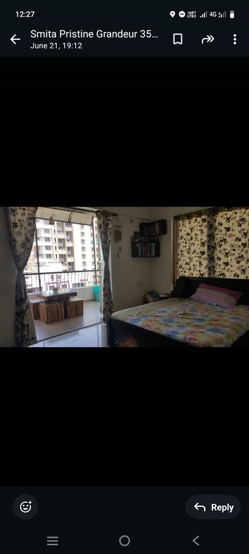 Bedroom in 2 BHK Apartment at Pristine Grandeur, Wakad – for Rent
