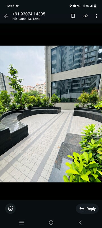Balcony in 3 BHK Apartment at Supreme Estia Phase 1, Baner – for Rent