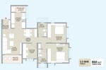 2.5 BHK 860 Sq.Ft. Apartment in Little Earth Apartments