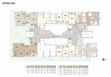Floor Plan in 2.5 BHK Apartment at Little Earth Apartments, Mamurdi – for Sale