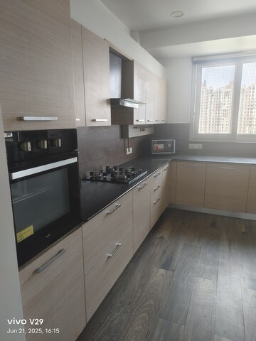 Kitchen in 3 BHK Apartment at Unitech Harmony, Sector 50 – for Rent