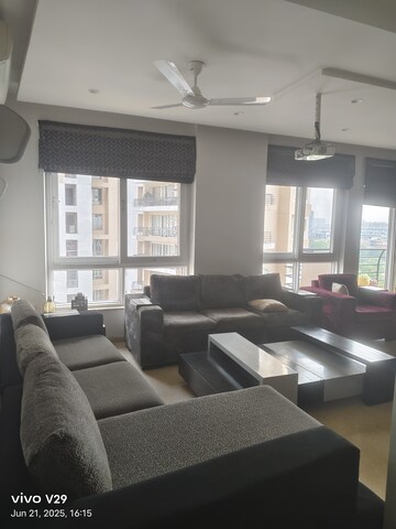 Living Room in 3 BHK Apartment at Unitech Harmony, Sector 50 – for Rent