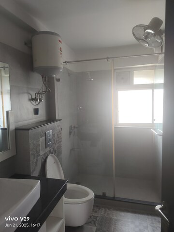 Bathroom in 3 BHK Apartment at Unitech Harmony, Sector 50 – for Rent