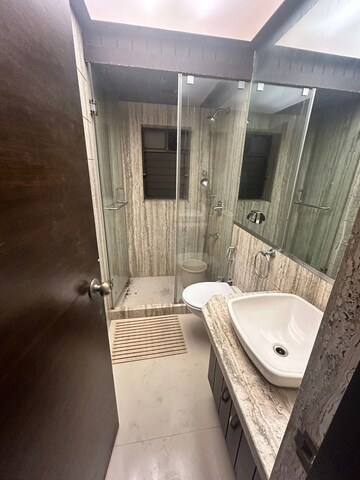 Bathroom in 3 BHK Apartment at Khar West – for Rent