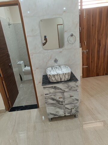 Bathroom in 2 BHK Builder Floor at Dharam Flats, Palam Vihar Extension – for Rent