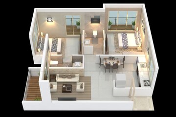 Floor Plan in 2 BHK Apartment at Tathawade – for Sale