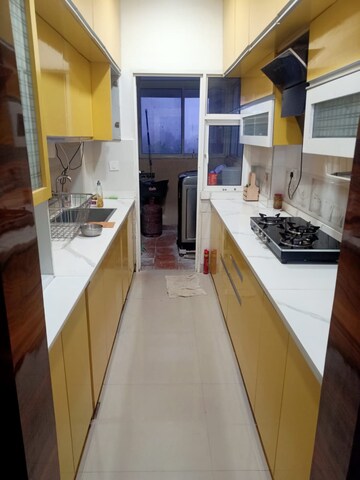 Kitchen in 2.5 BHK Apartment at Eldeco Accolade, Sohna Sector 2 – for Rent