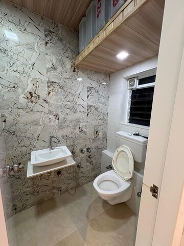 Bathroom in 2 BHK Apartment at DB Orchid Ozone, Dahisar East – for Rent