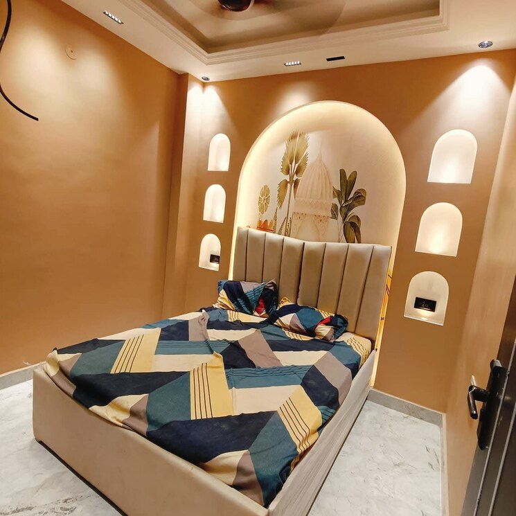 Master Bedroom, sa-homes-i 2.5 Bedroom 455 Sq.Ft. Builder Floor In Uttam Nagar Delhi 8861630
