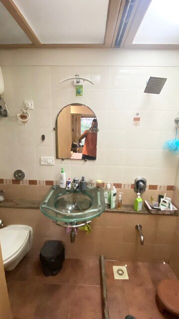 Bathroom in 2 BHK Apartment at Santacruz West – for Rent
