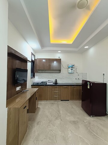 Kitchen in 1 BHK Builder Floor at Sushant Lok I – for Rent