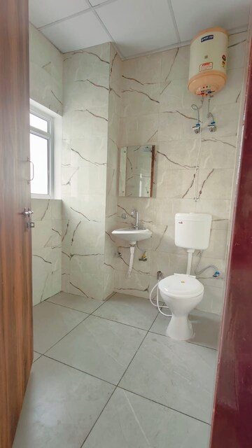 Bathroom in 1 RK Builder Floor at Sushant Lok I – for Rent