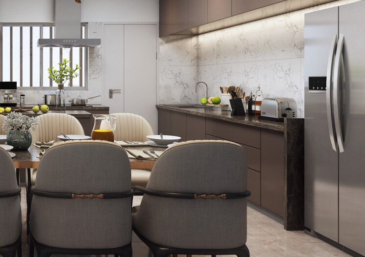 Kitchen, ahura-the-latitude 4 Bedroom 2525 Sq.Ft. Apartment In Nibm Pune 8862336