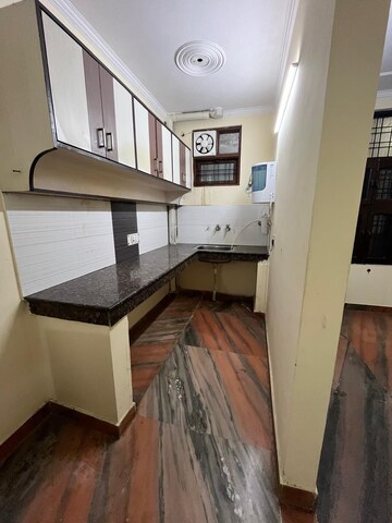 Kitchen in 1 BHK Builder Floor at Sushant Lok I – for Rent