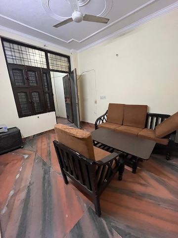 Living Room in 1 BHK Builder Floor at Sushant Lok I – for Rent