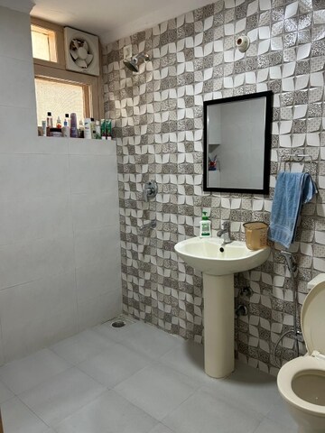 Bathroom in 3 BHK Apartment at Sector 3 Dwarka – for Rent