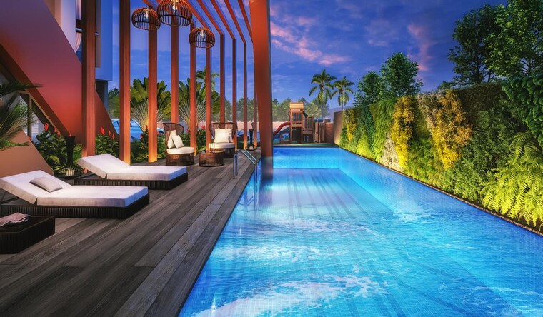 Swimming Pool, today-saubhagyam 1 Bedroom 436 Sq.Ft. Apartment In Palaspe Phata Navi Mumbai 8862862