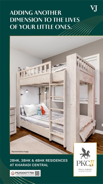 Staircase in 3 BHK Apartment at Kharadi – for Sale