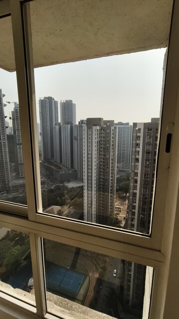 Balcony in 2 BHK Apartment at Lodha Amara, Kolshet Road – for Rent