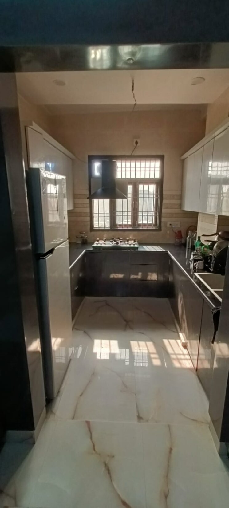 Kitchen, burari 3 Bedroom 900 Sq.Ft. Builder Floor In Burari Delhi 8863380