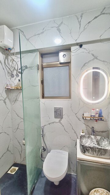 Bathroom in 2 BHK Apartment at Crystal Paradise Residences, Andheri East – for Rent