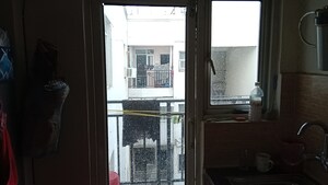 Staircase in 3 BHK Apartment at Omaxe R2, Gomti Nagar – for Sale