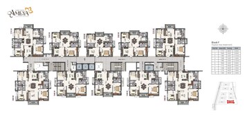 Master Plan in 2 BHK Apartment at Aspire Spaces Ameya, Miyapur – for Sale