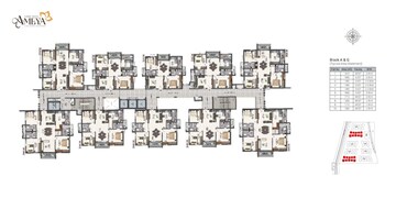 Master Plan in 2 BHK Apartment at Aspire Spaces Ameya, Miyapur – for Sale