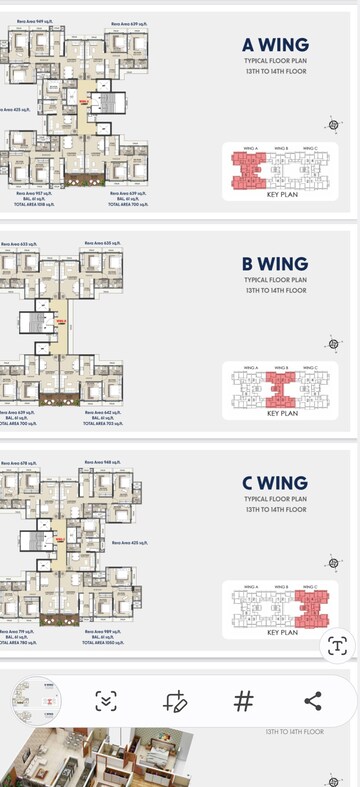 Floor Plan in 2 BHK Apartment at Alpine Primo, Andheri West – for Sale