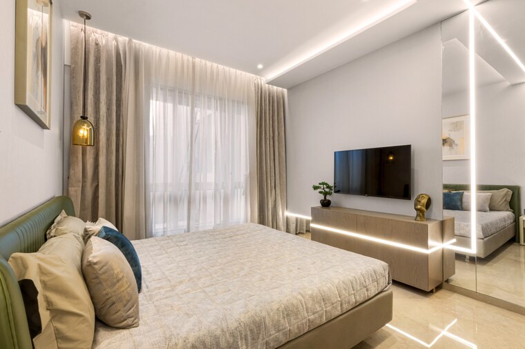 Bedroom, dosti-greenscape 2 Bedroom 1158 Sq.Ft. Apartment In Hadapsar Pune 8864672