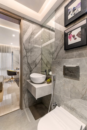 Bathroom in 2 BHK Apartment at Dosti Greenscape, Hadapsar – for Sale