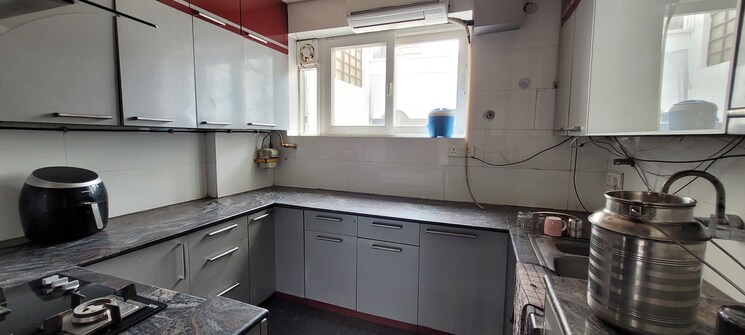 Kitchen, ganga-apartment-kaushambi 3.5 Bedroom 1800 Sq.Ft. Apartment In Dabur Chowk Ghaziabad 8864778