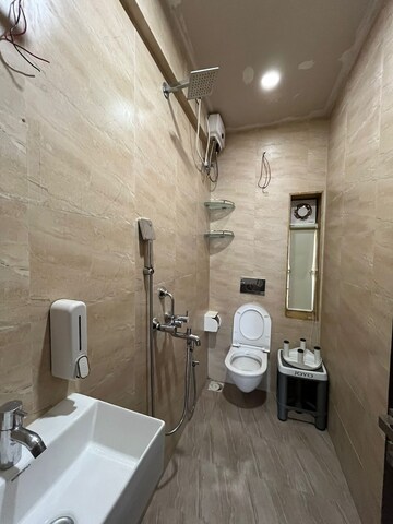 Bathroom in 1 BHK Apartment at Versova Heaven CHS, Andheri West – for Rent