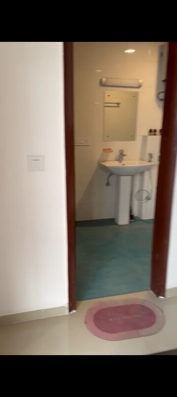 Bathroom in 3 BHK Apartment at Omaxe R2, Gomti Nagar – for Rent